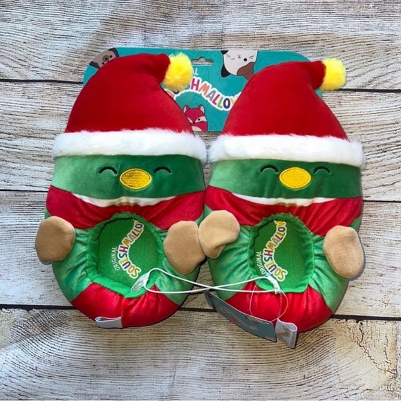 Squishmallows Other - 🎄 Brand New Avery the Squishmallow Duck KellyToys Slippers Christmas Holiday